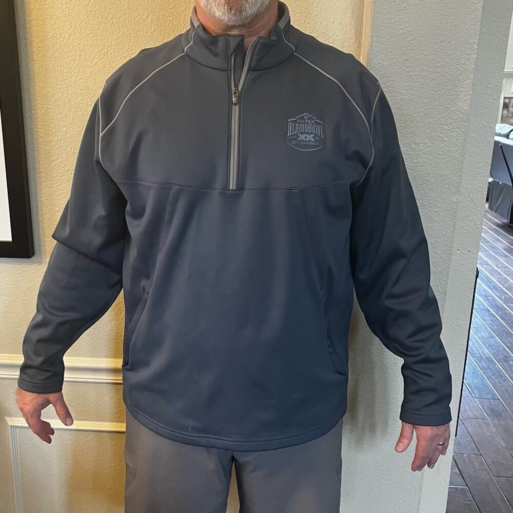 Under Armor Men's Gray Quarter-Zip Fleece Lined Jacket